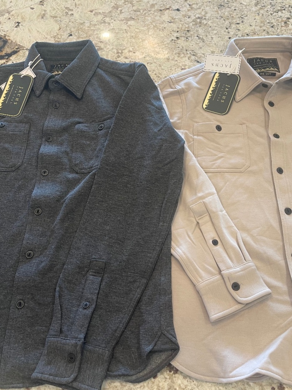 Jachs Men’s Fleece-Lined Soft Button Down Shirt Jacket Lot of 2 NWT Rye Shirt